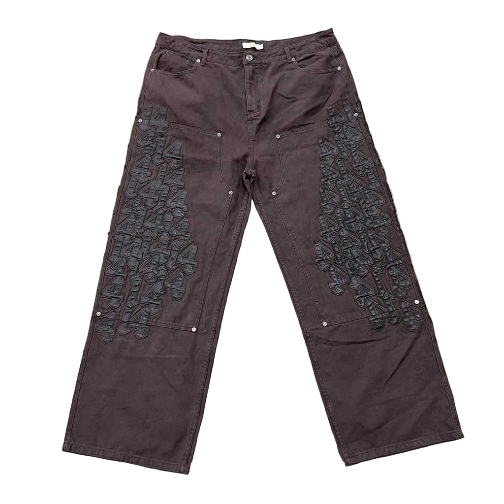 Vale Pant "PATCH" Coffee Brown New Size 36