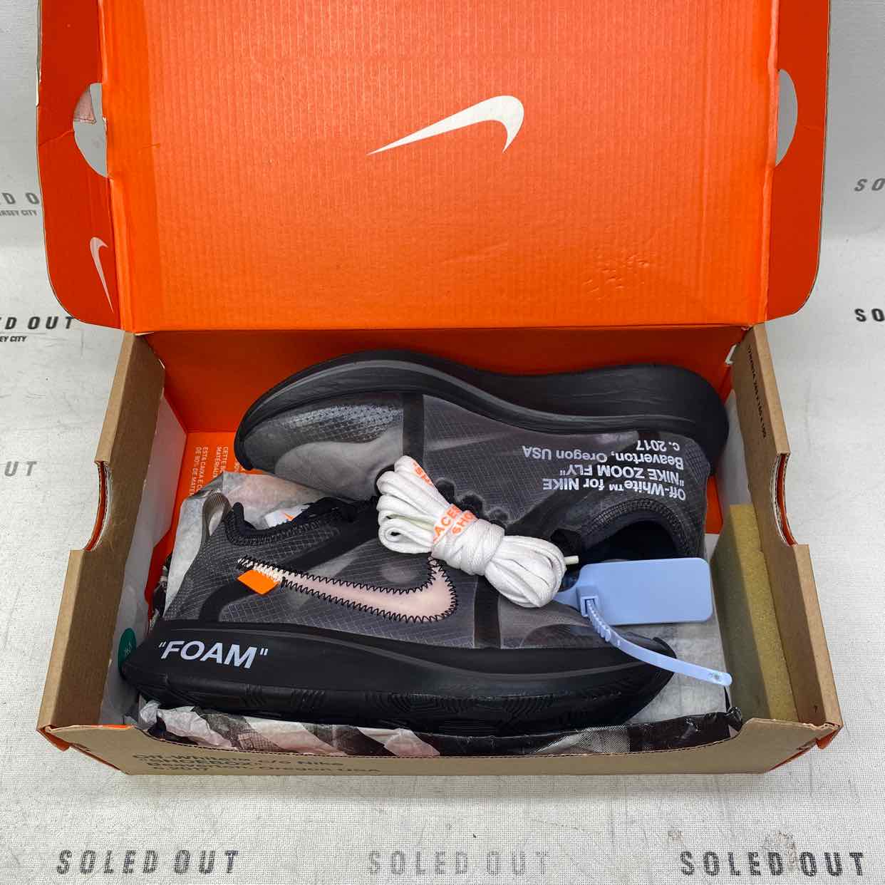 Nike Zoom Fly &quot;Ow Black&quot; 2018 New Size 4