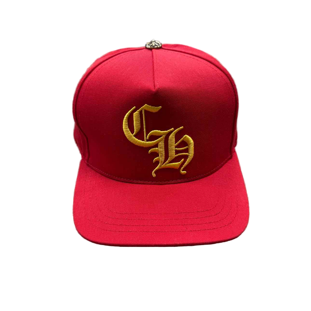 Chrome Hearts Snapback "CH LOGO" New Red Size OS
