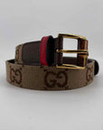 Gucci Belt "GG" New Brown Size 28W