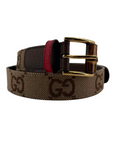 Gucci Belt "GG" New Brown Size 28W