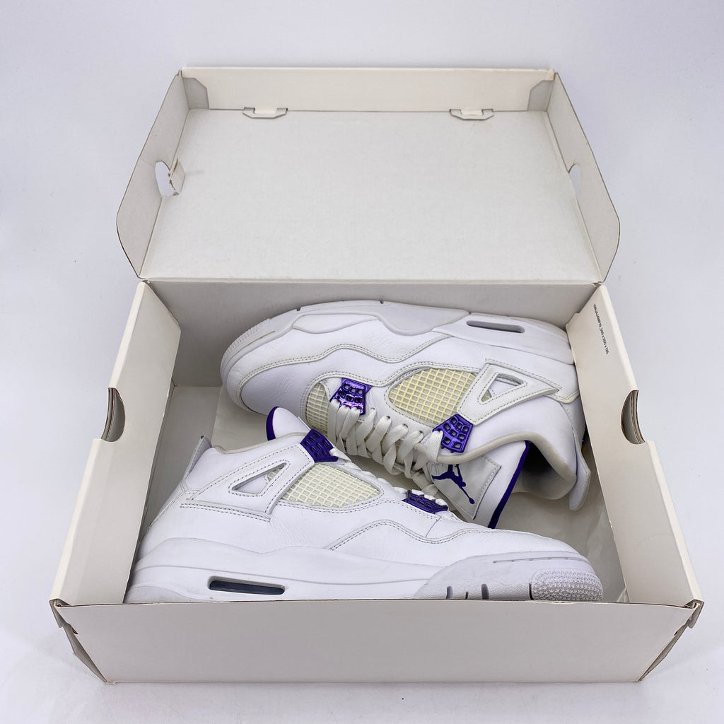 Air Jordan 4 Retro "Metallic Purple" 2020 Used Size 9.5