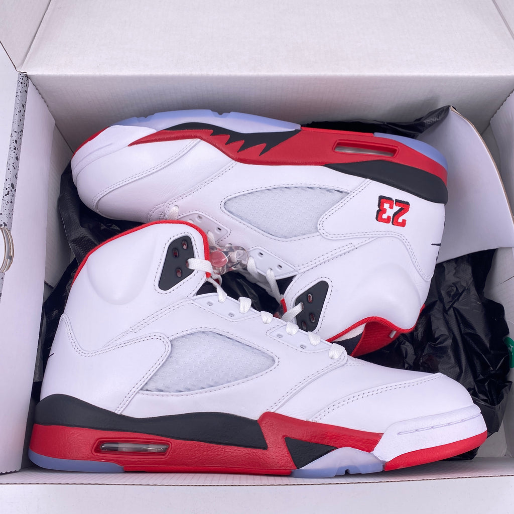 Air Jordan 5 Retro "Fire Red Black Tongue" 2025 New Size 10.5