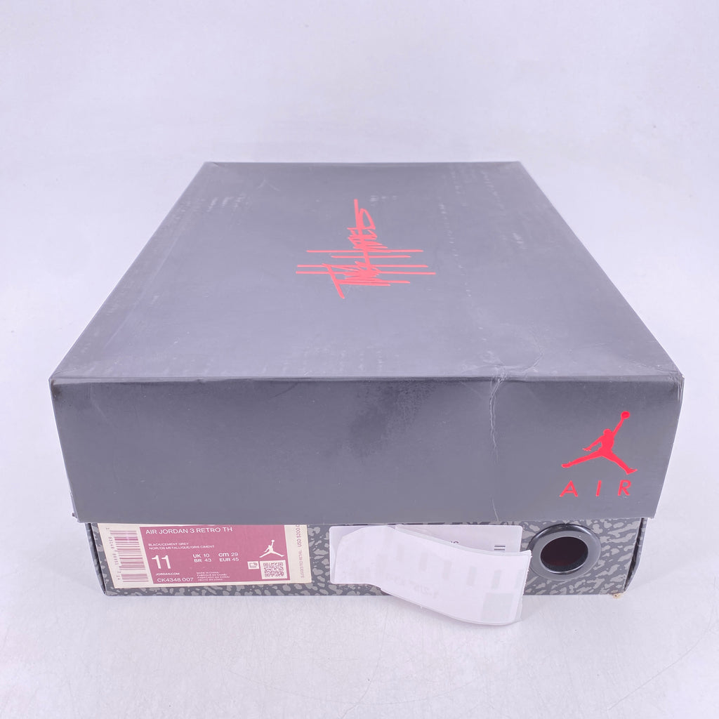 Air Jordan 3 Retro "Tinker Black Cement Gold" 2019 Used Size 11