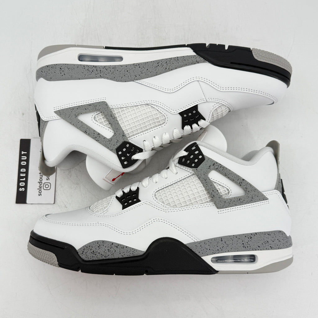 Air Jordan 4 Retro "White Cement" 2025 New Size 12