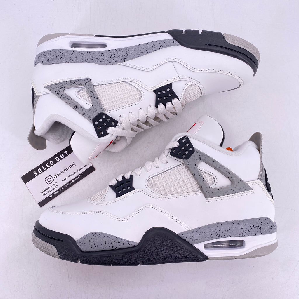 Air Jordan 4 Retro "White Cement" 2025 New Size 9
