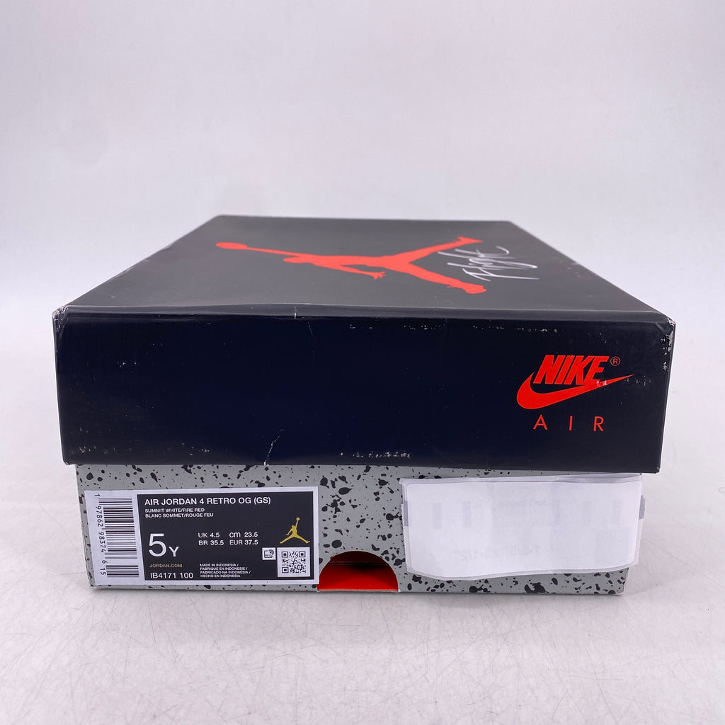 Air Jordan (GS) 4 Retro "White Cement" 2025 New Size 5Y