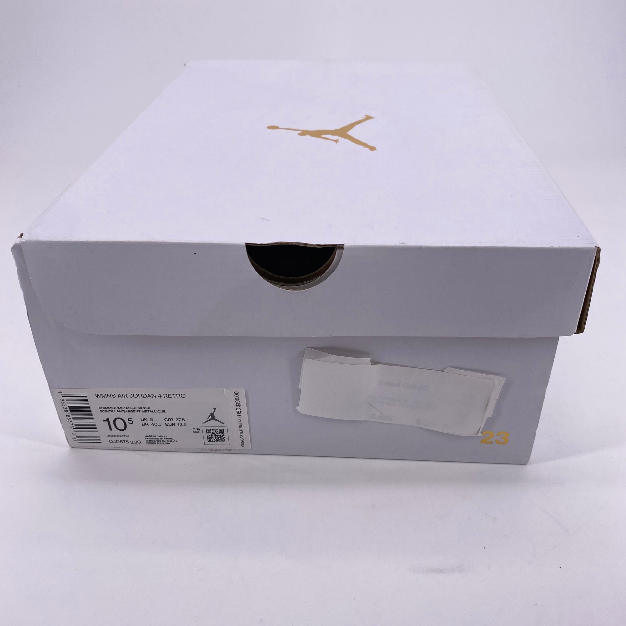 Air Jordan (W) 4 Retro &quot;Shimmer&quot; 2021 New (Cond) Size 10.5W