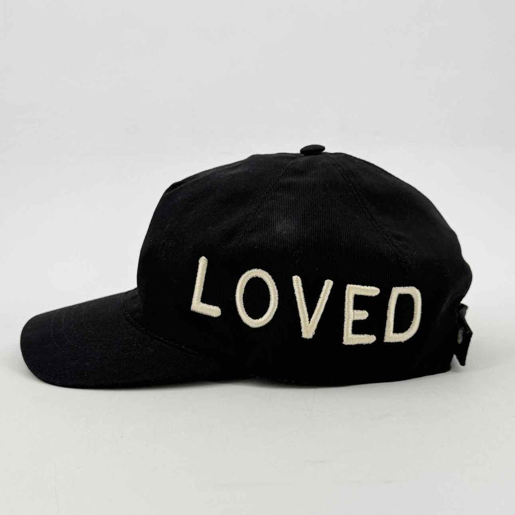 Gucci Strapback "LOVED" Used Black Size XL