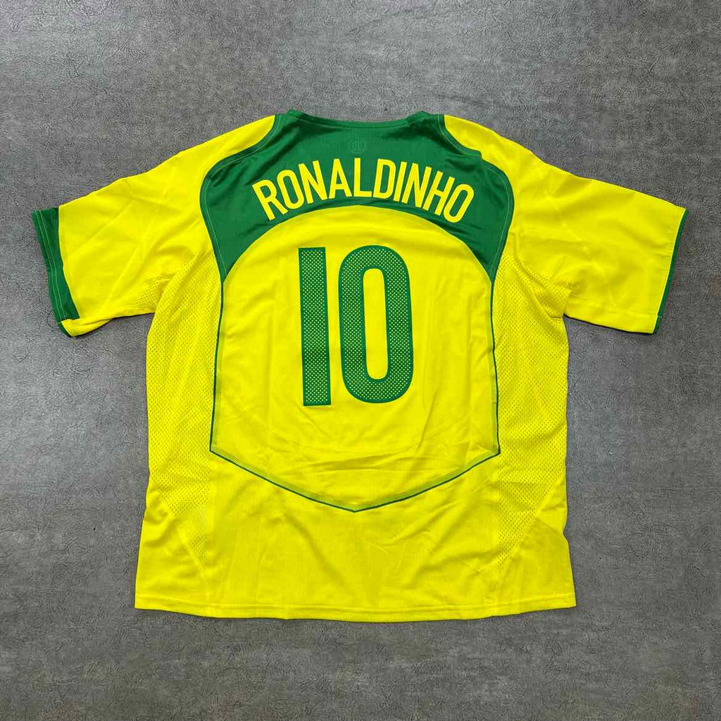 Nike Jersey "RONALDINHO REISSUE" Yellow New Size 2XL