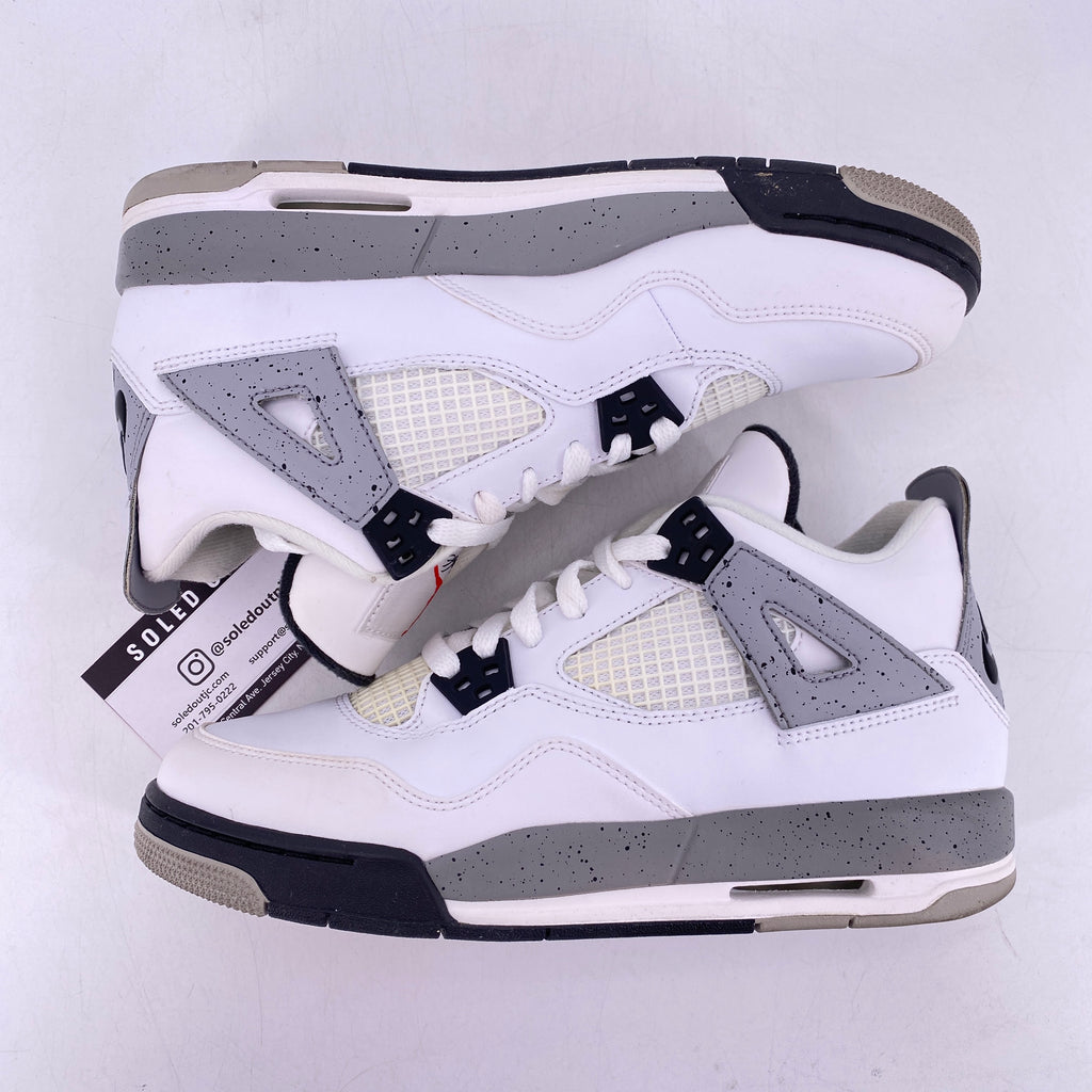 Air Jordan (BG) 4 Retro "White Cement" 2016 Used Size 6.5Y