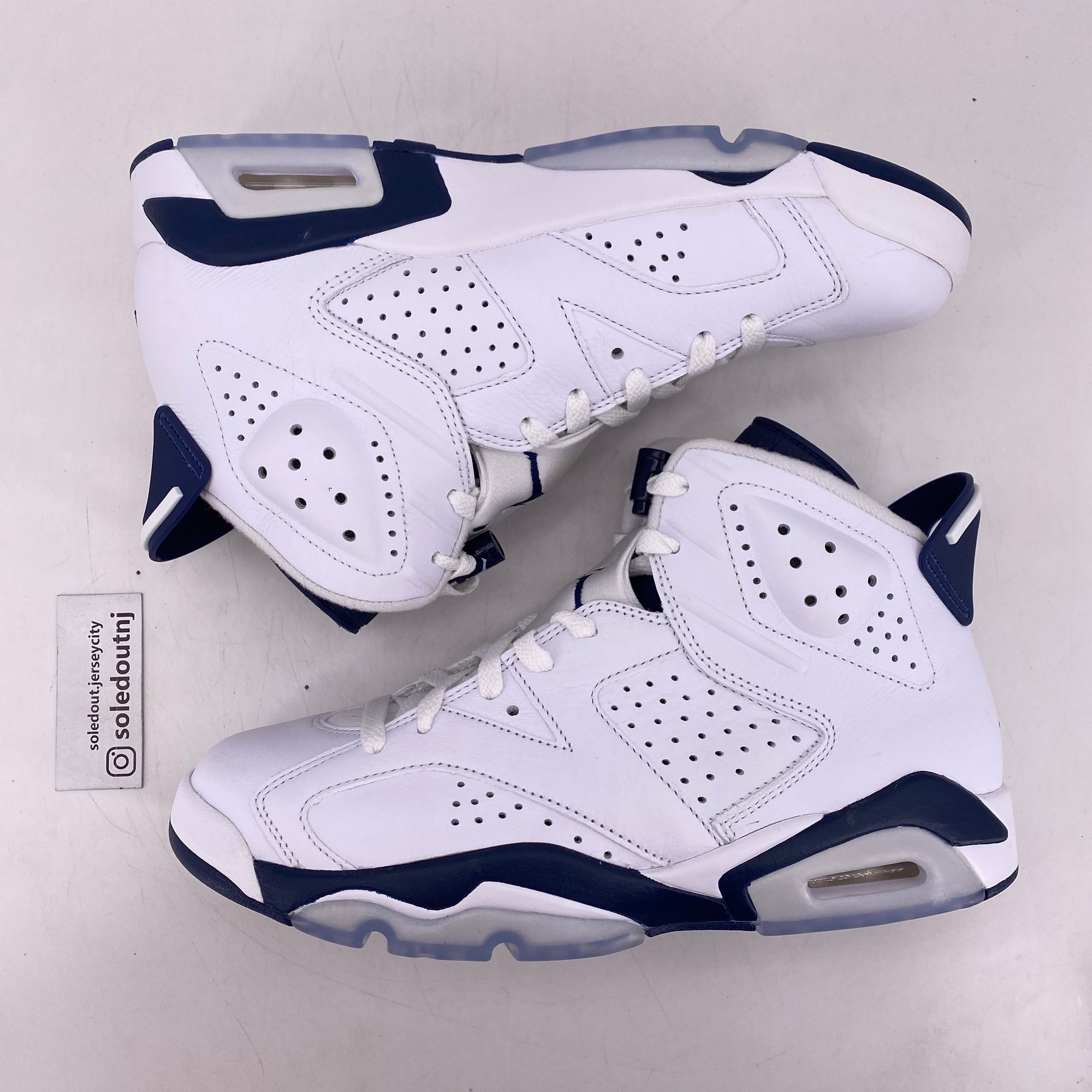 Air Jordan 6 Retro &quot;Midnight Navy&quot; 2022 New Size 8.5