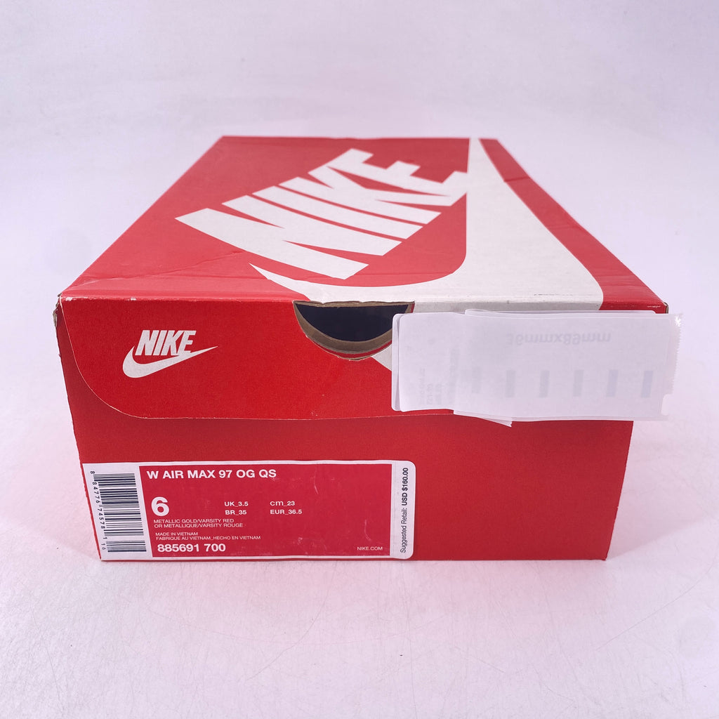 Nike (W) Air Max 97 "Metallic Gold" 2018 Used Size 6W