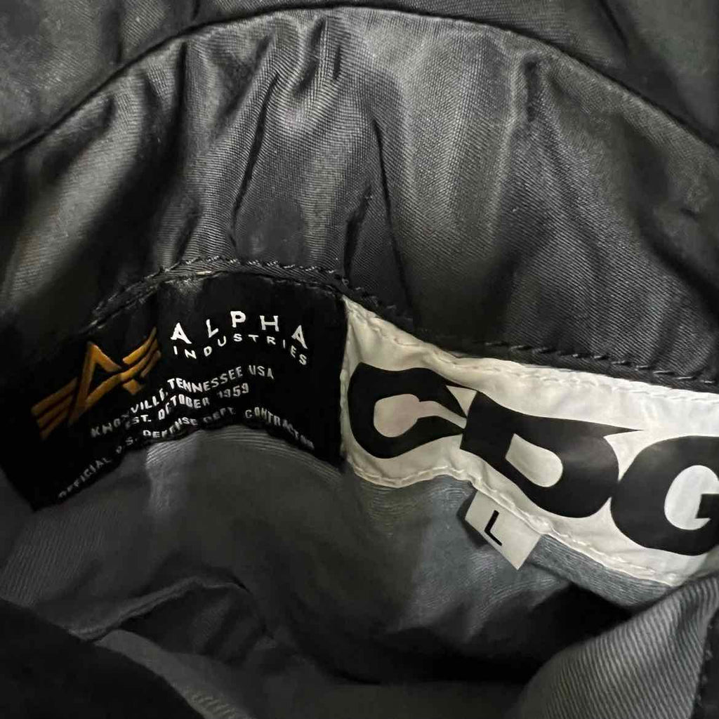 Comme Des Garcon Jacket "ALPHA INDUSTRIES" Black Used Size L