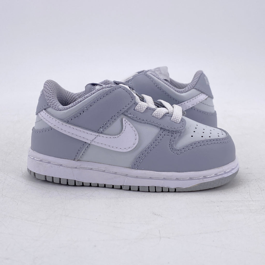 Nike (TD) Dunk Low "Two Tone Grey" 2022 New Size 6C