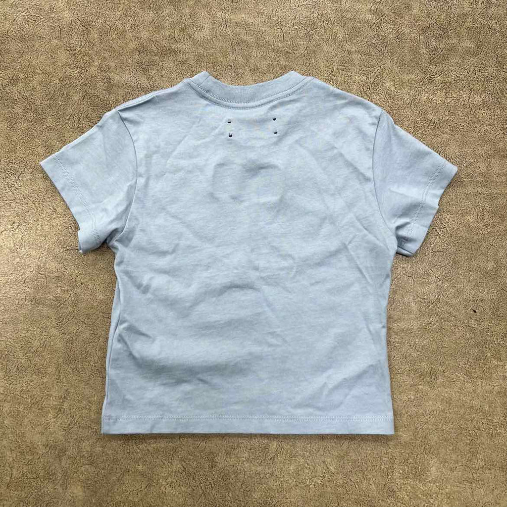 Amiri T-Shirt "STAGGERED" Blue Used Size 6Y