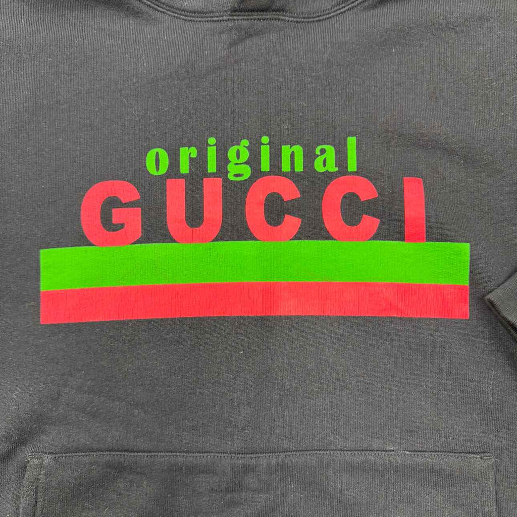 Gucci Hoodie "ORIGINAL GG" Black Used Size L