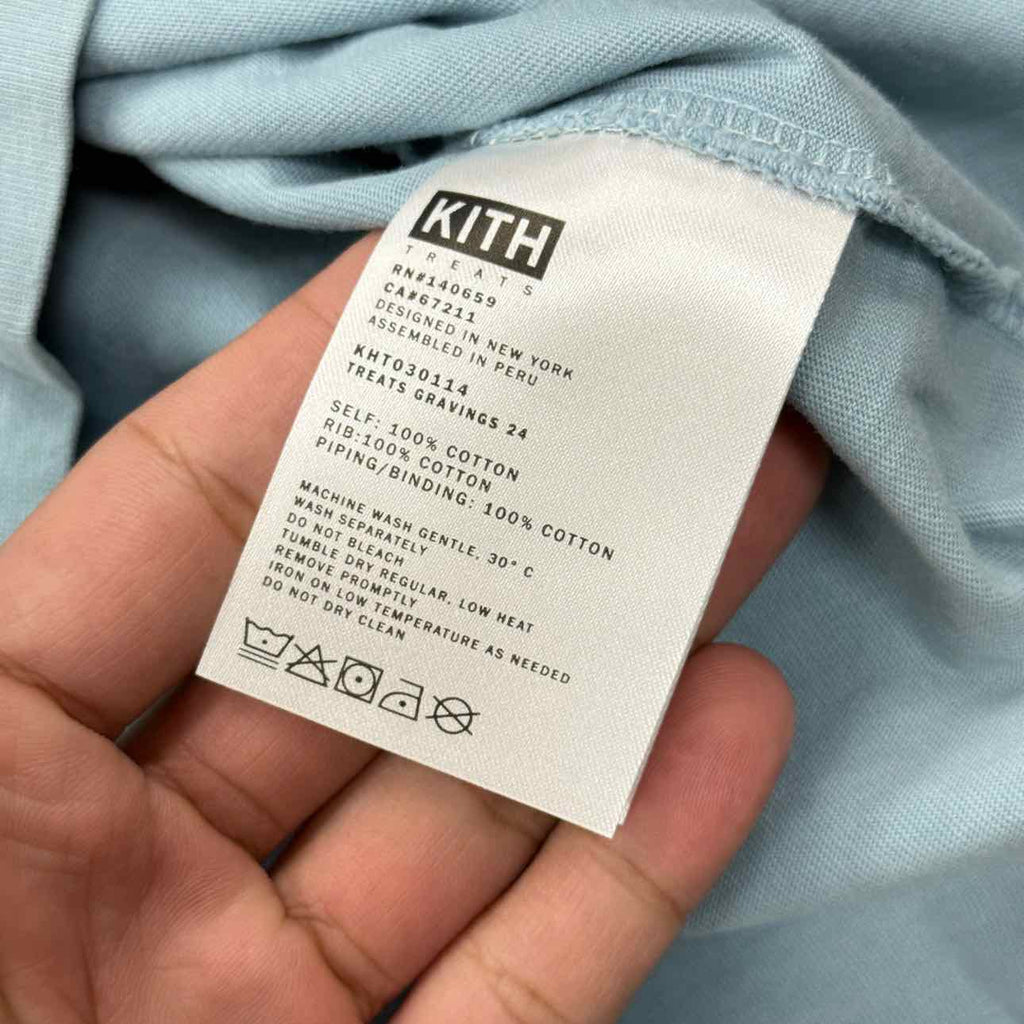 Kith T-Shirt "TREATS CRAVING VINTAGE" Blue New Size M