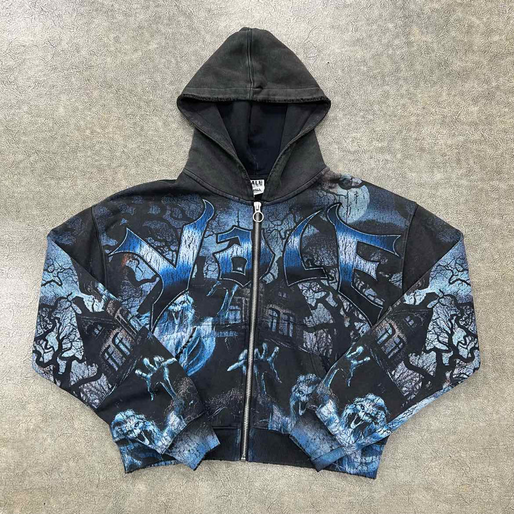 Vale Zip Up Black Used Size S Vale