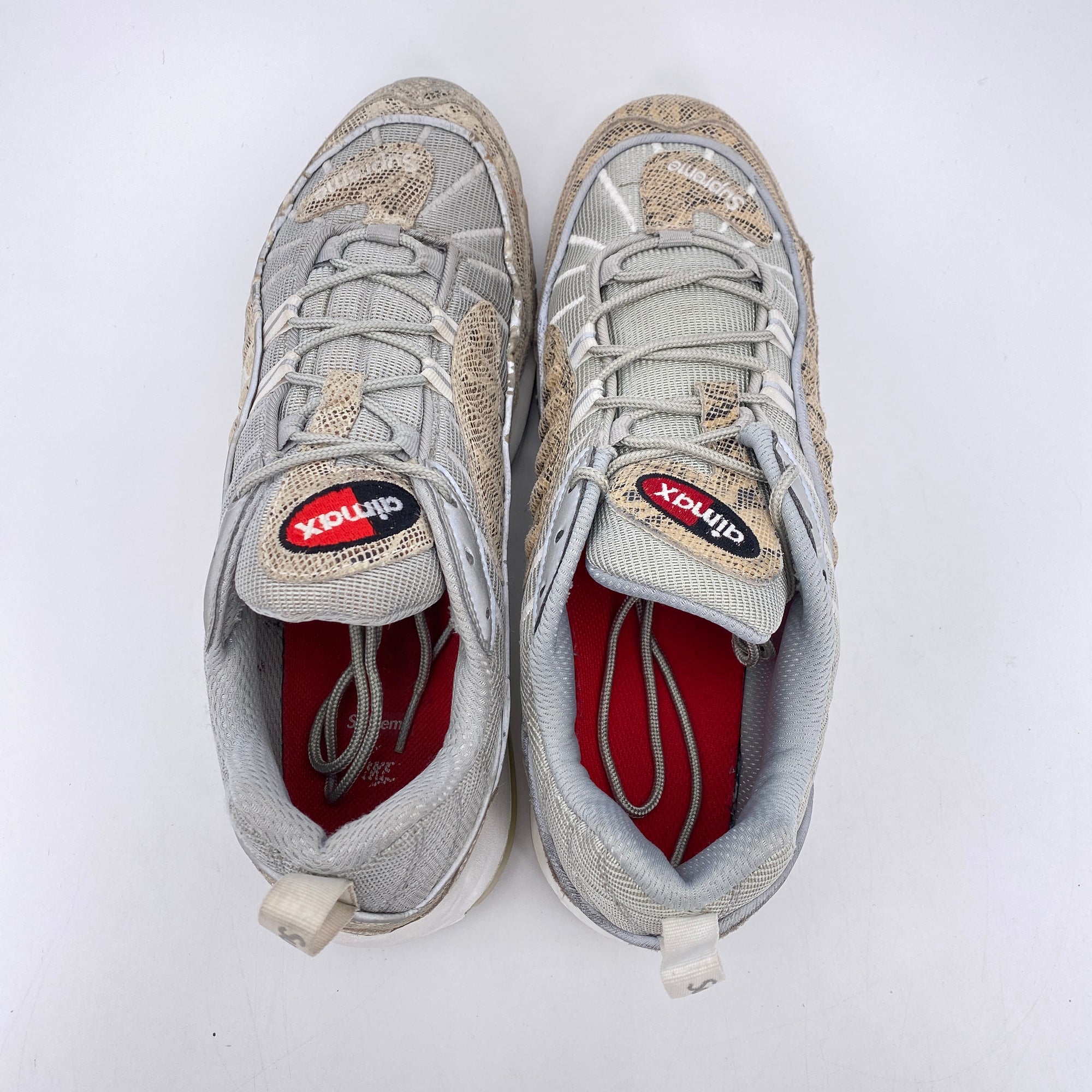 Nike Air Max 98 &quot;Supreme Snakeskin&quot; 2016 Used Size 10.5