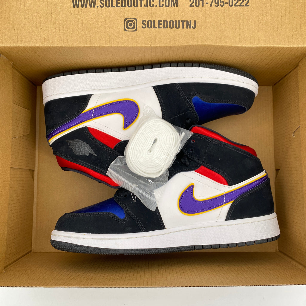 Air Jordan (GS) 1 Mid SE "Lakers Top 3" 2019 New Size 6Y