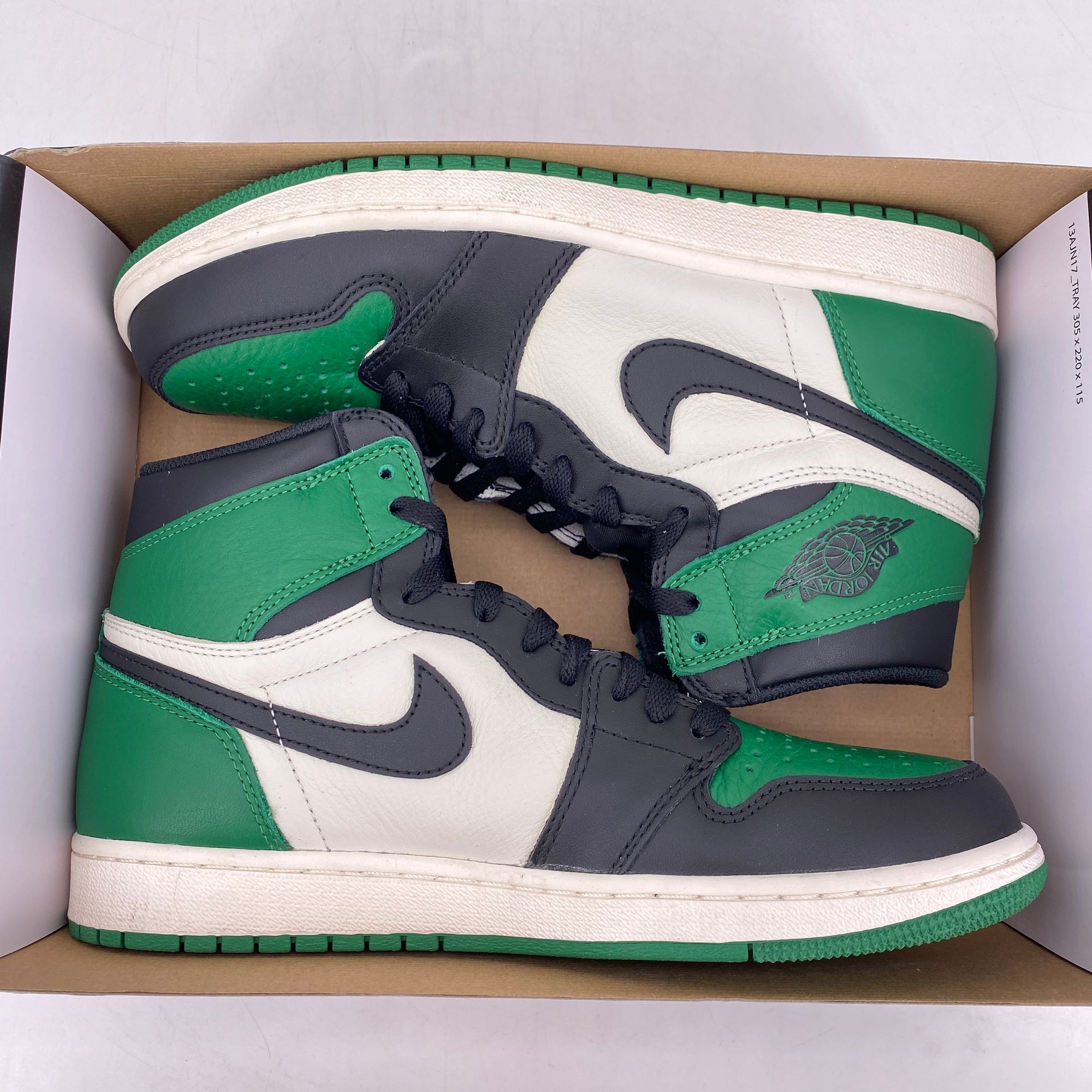 Air Jordan 1 Retro High &quot;Pine Green&quot; 2018 Used Size 9.5