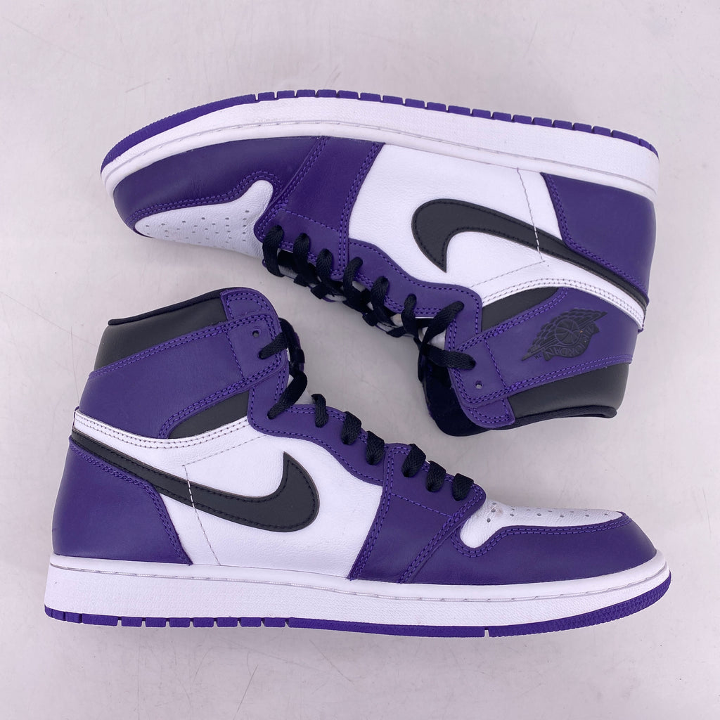 Air Jordan 1 Retro High "Court Purple White" 2020 Used Size 11