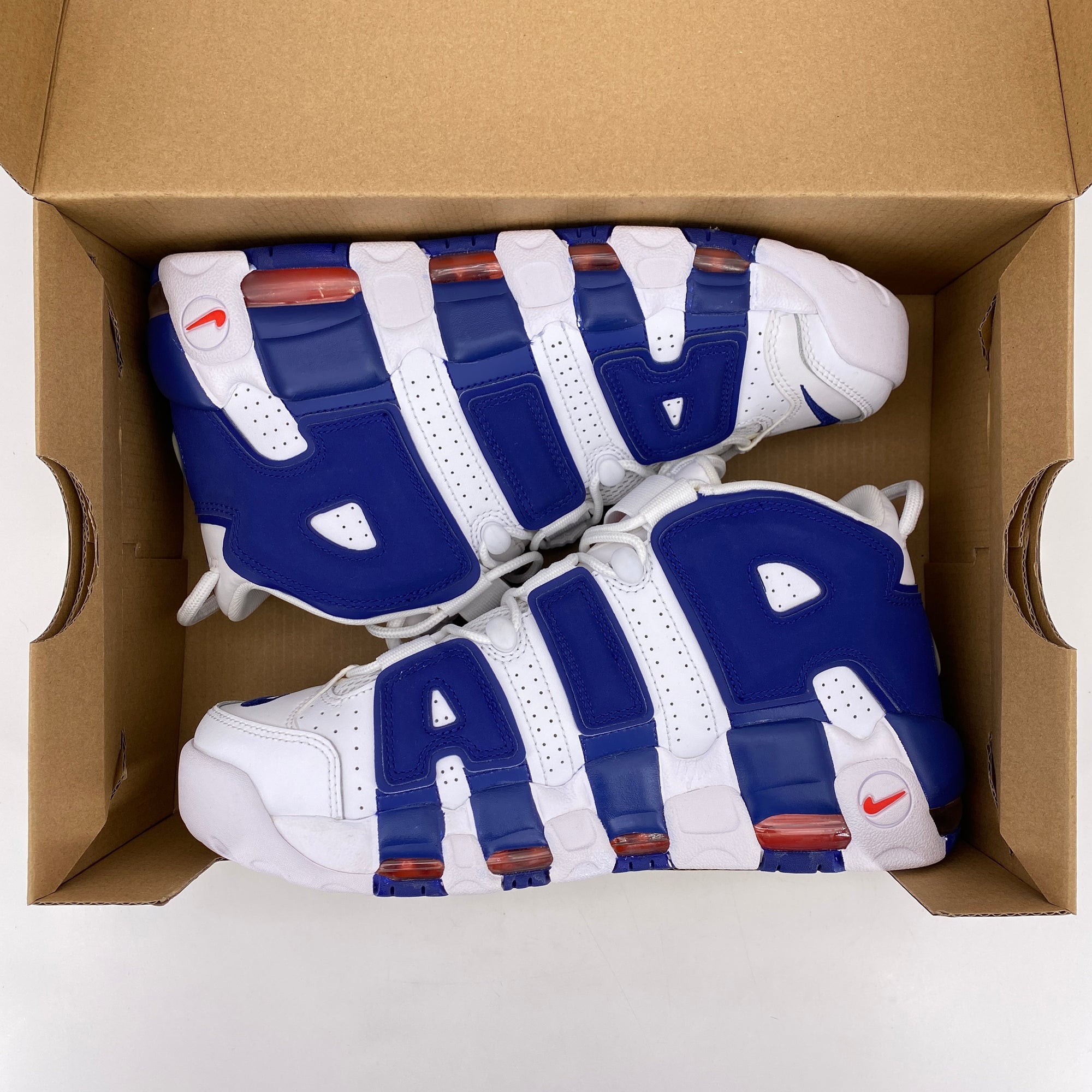 Nike Air More Uptempo &quot;Knicks&quot; 2017 New Size 8.5