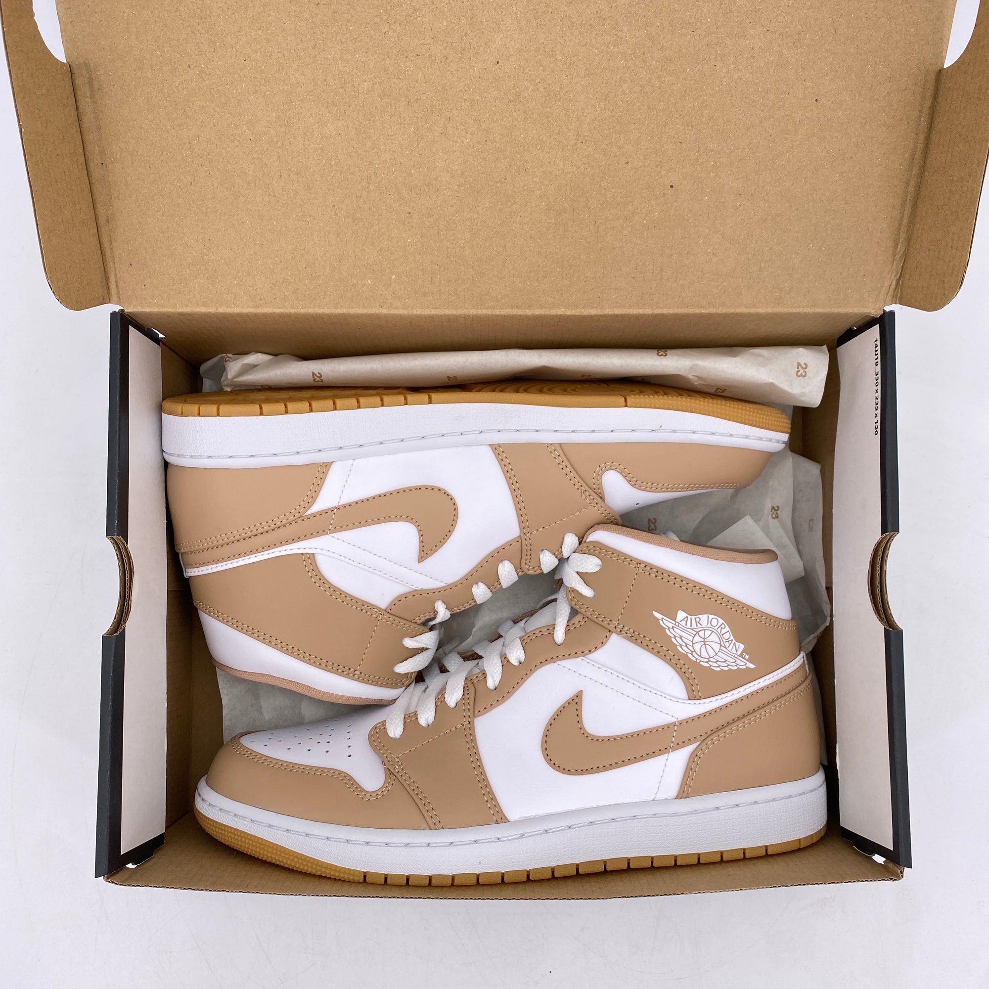 Air Jordan 1 Mid &quot;Tan Gum&quot; 2021 New Size 10.5