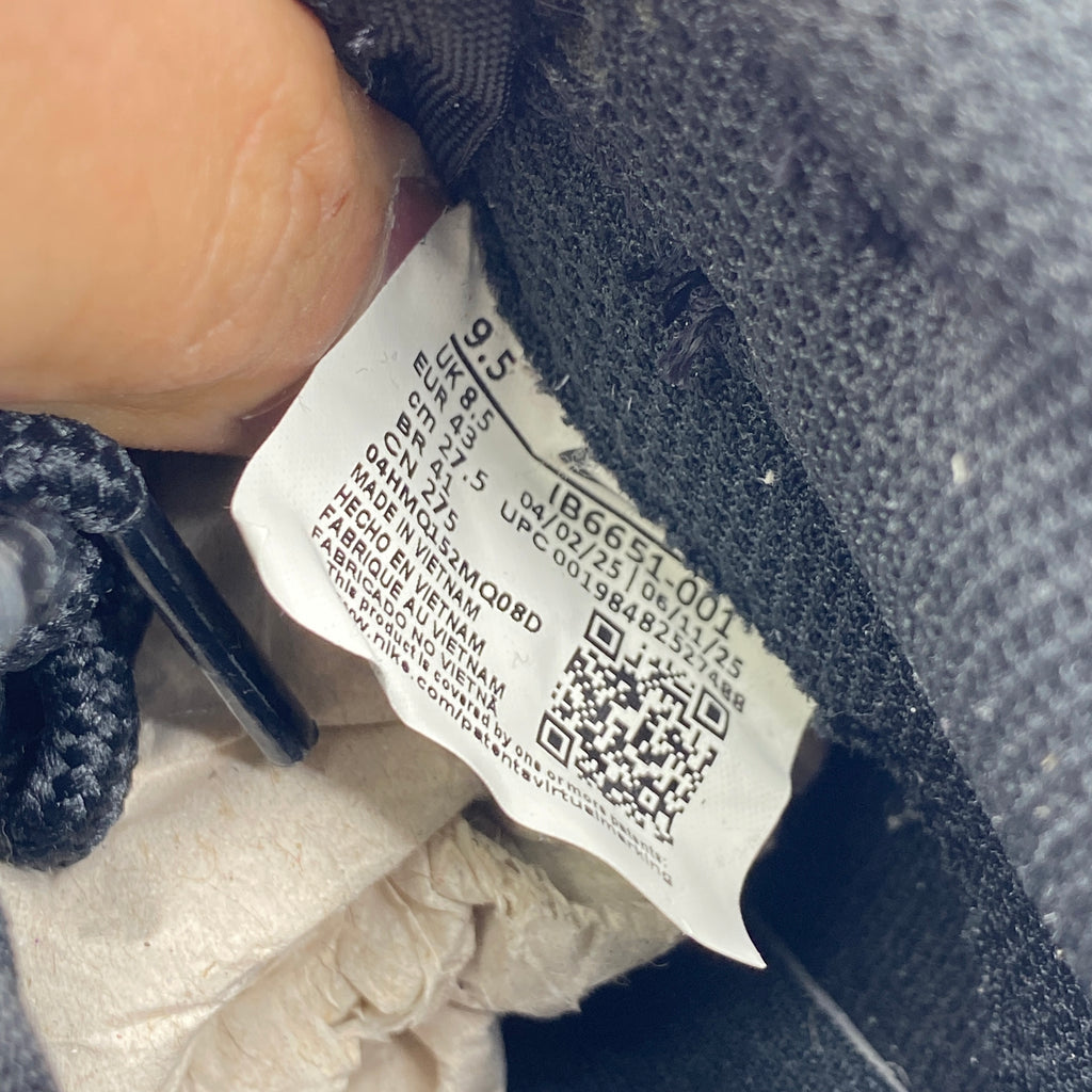 Nike Dunk Low Retro "Triple Black" 2025 New Size 9.5