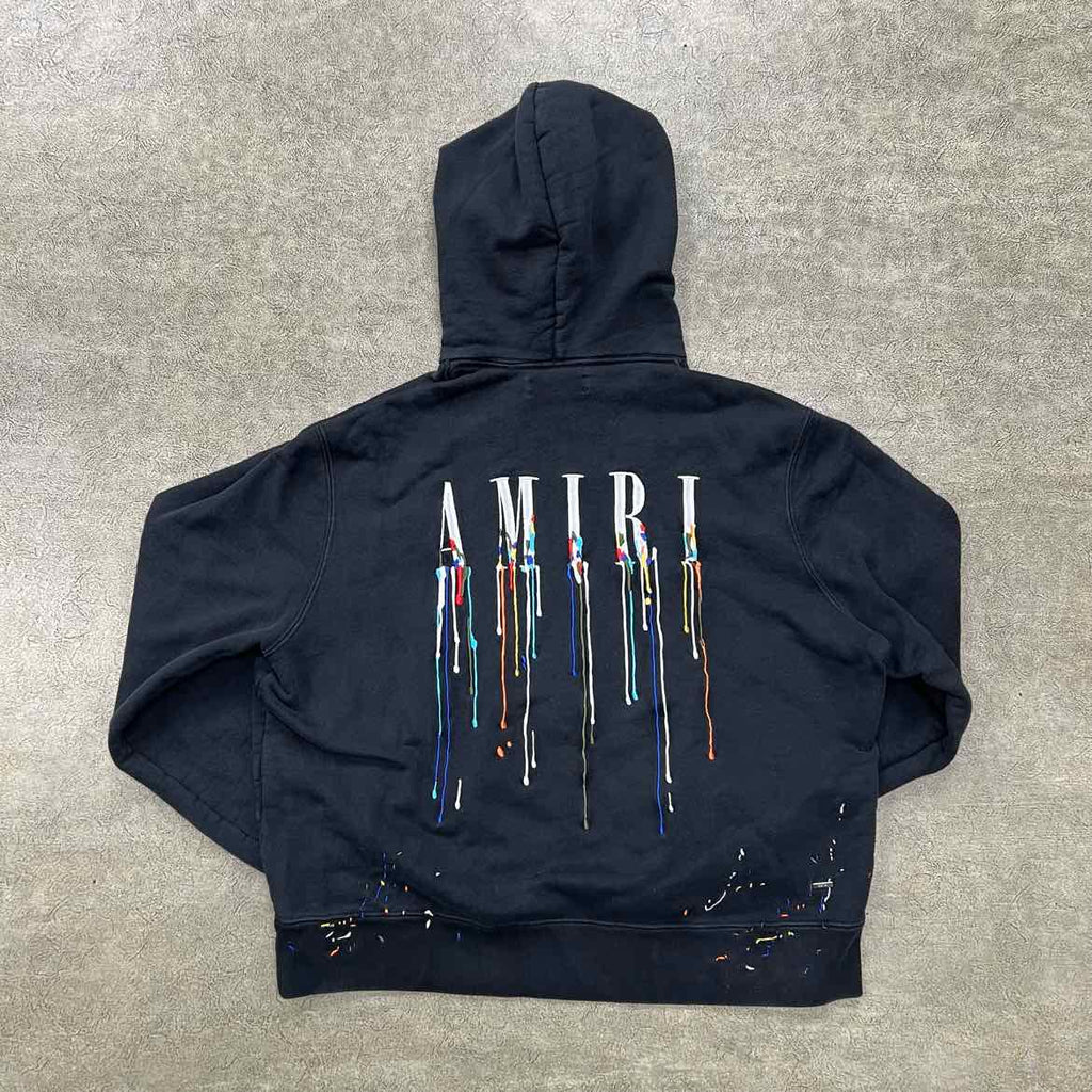 Amiri Hoodie "PAINT" Black Used Size M
