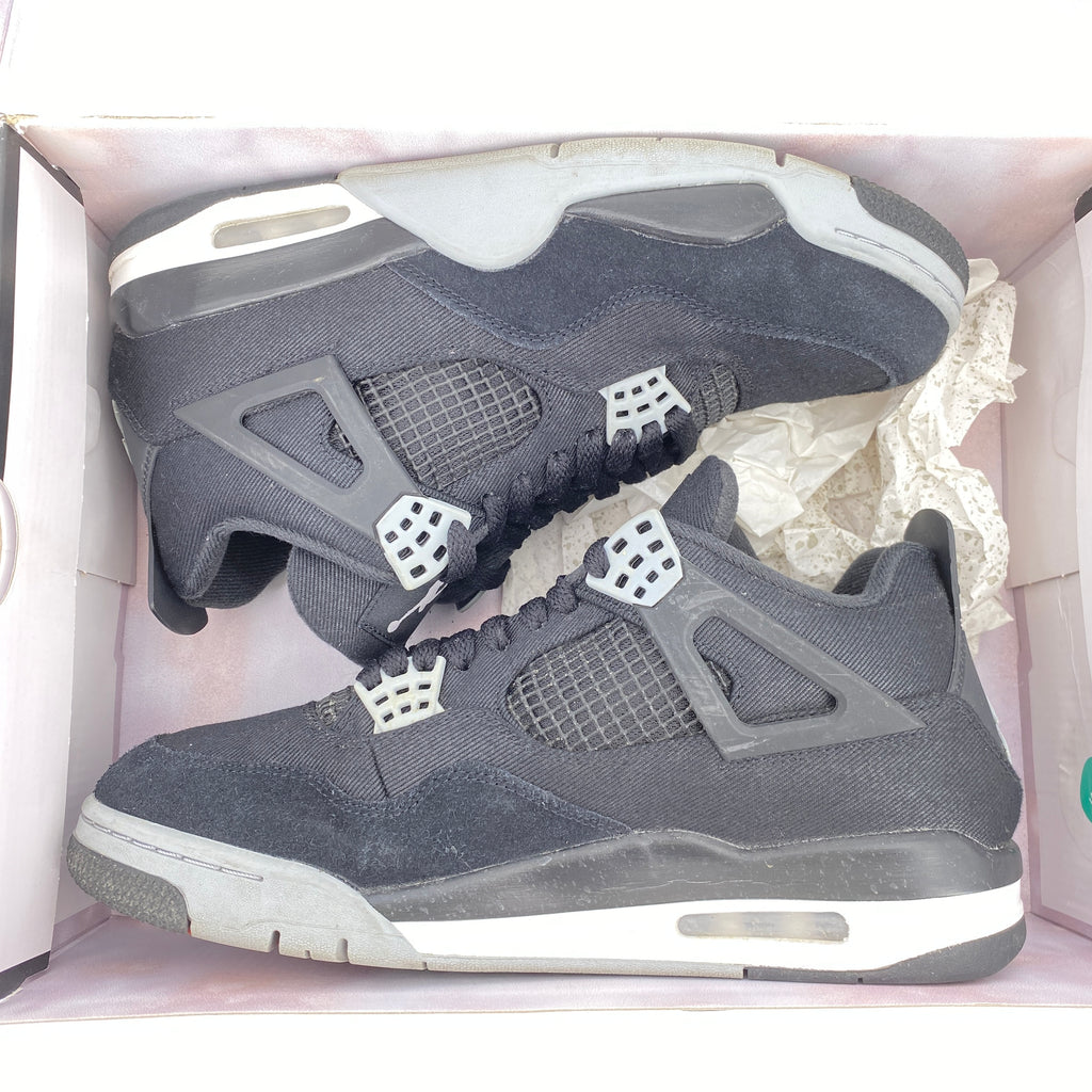 Air Jordan 4 Retro "Black Canvas" 2022 Used Size 10