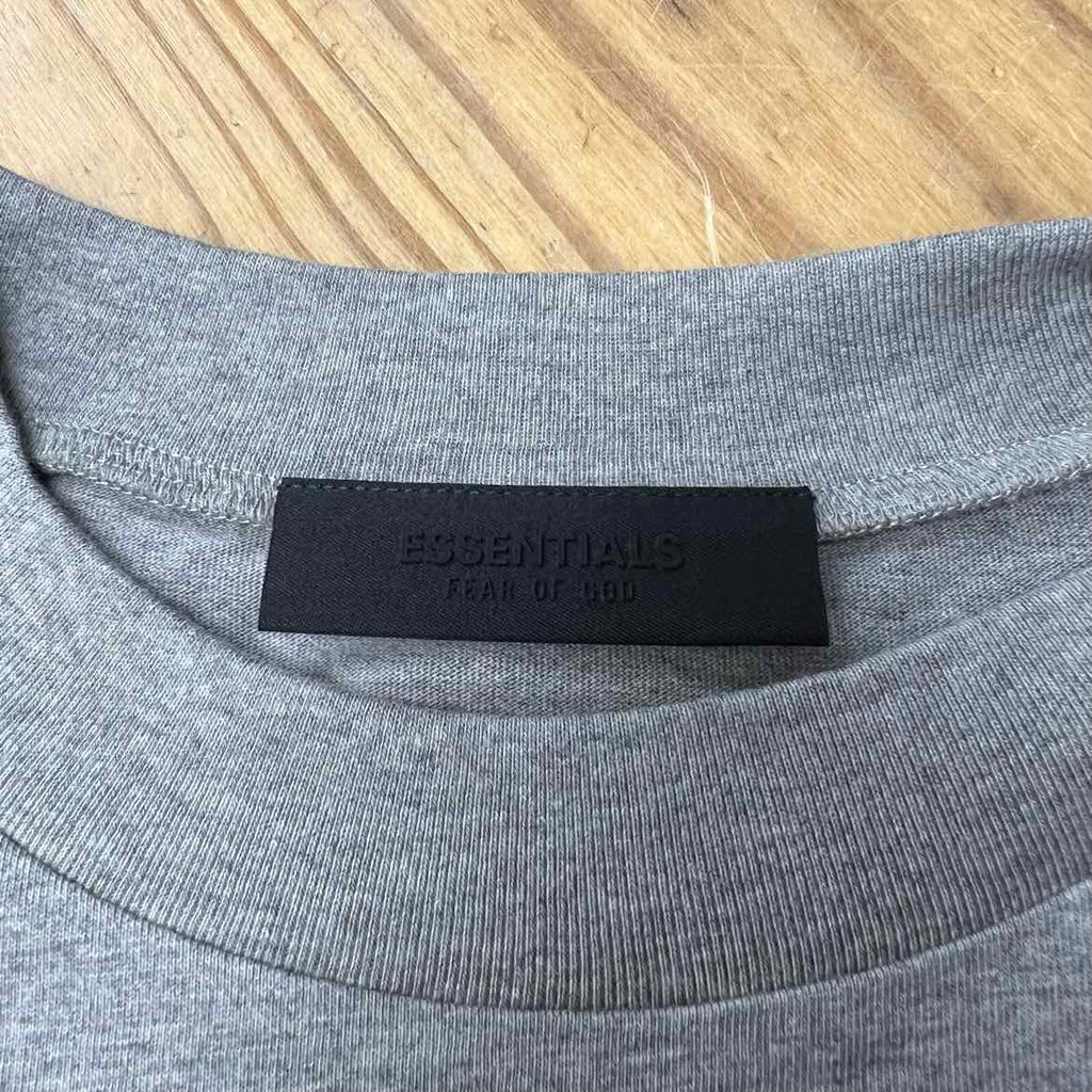 Fear of God T-Shirt "ESSENTIALS" Heather Grey New Size XL