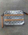 Louis Vuitton Pouch "MIRROR TRUNK POCHETTE" Used Silver Size OS