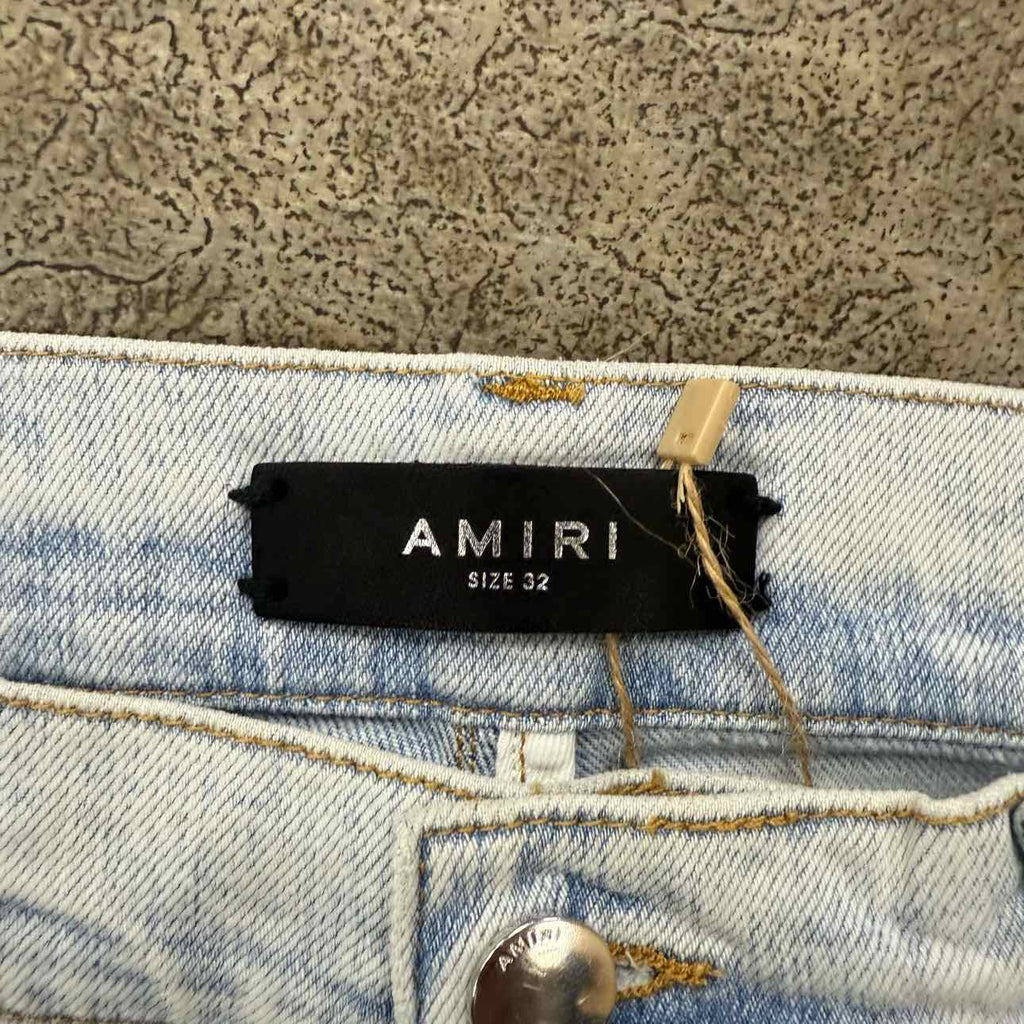 Amiri Jeans "COLLEGE LOGO" Blue Used Size 32