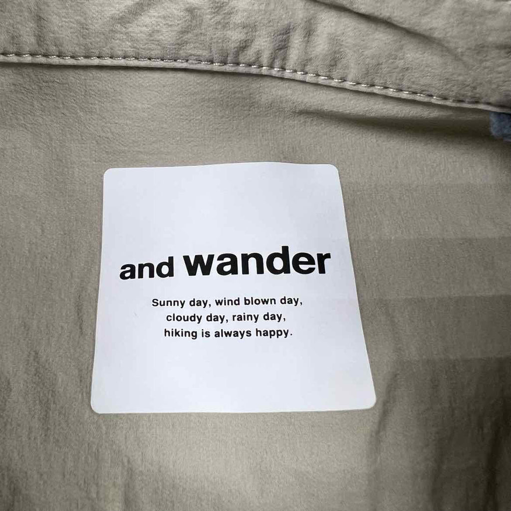 And Wander Track Jacket "HEAVY COTTON" Grey Used Size M