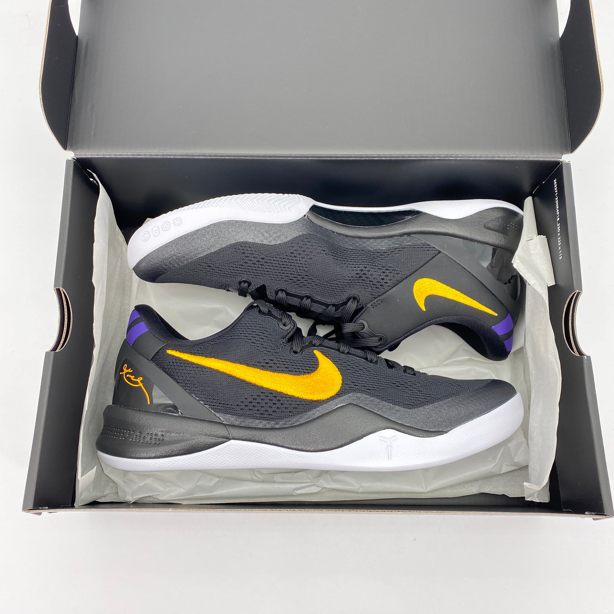 Nike Kobe 8 &quot;Lakers Away&quot; 2024 New Size 9.5