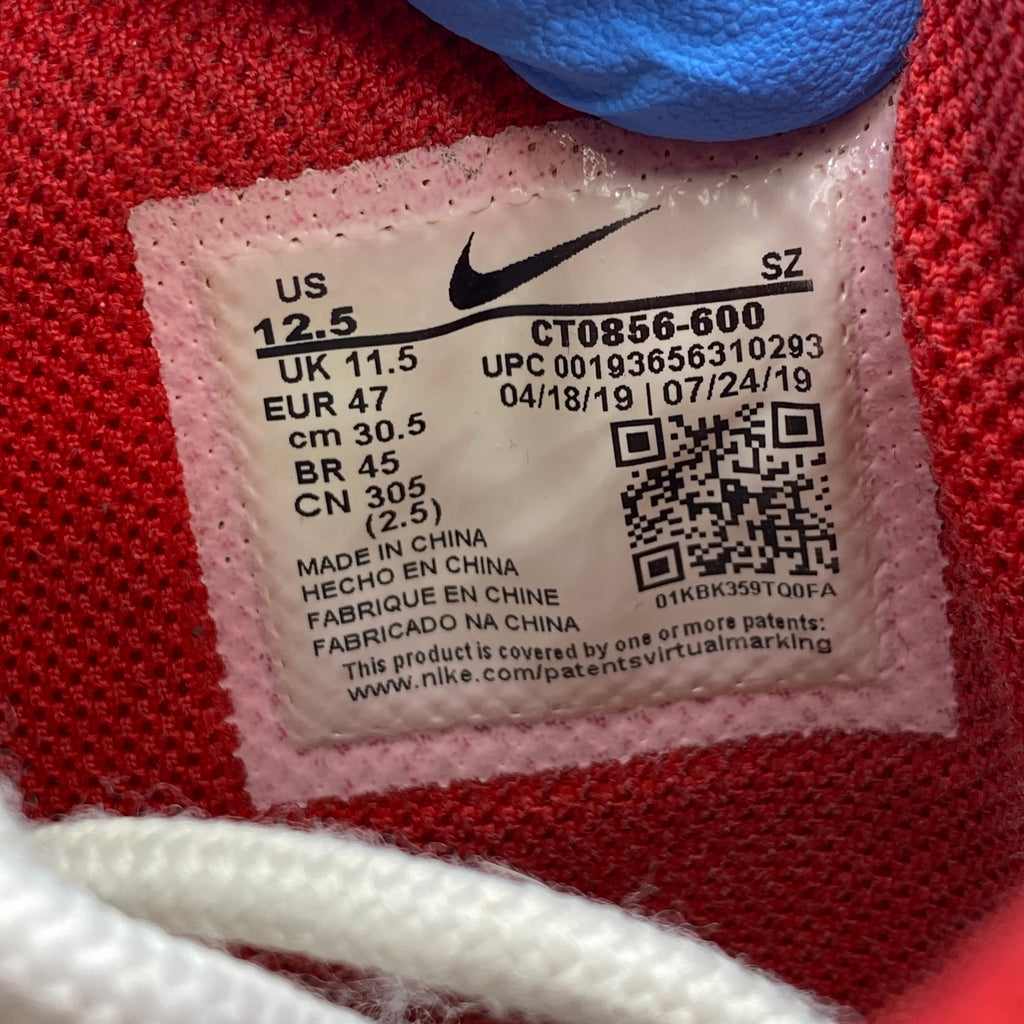 Nike Dunk Low / OW "University Red" 2019 Used Size 12.5