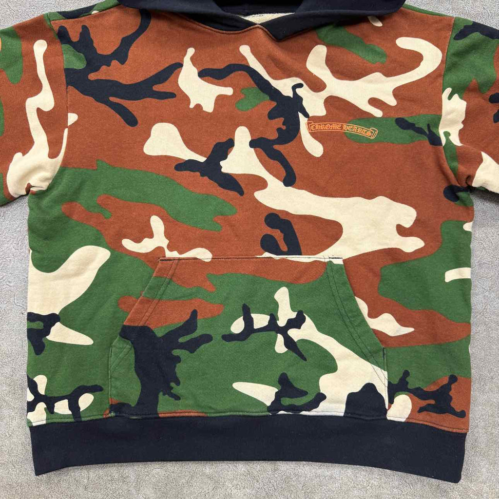 Chrome Hearts Hoodie "MATTY BOY CAUTION" Camo Used Size XL