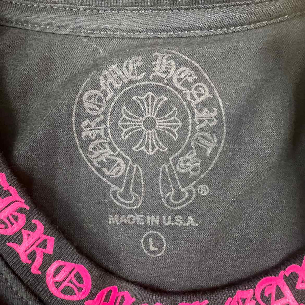 Chrome Hearts Long Sleeve "POCKET" Black New Size L
