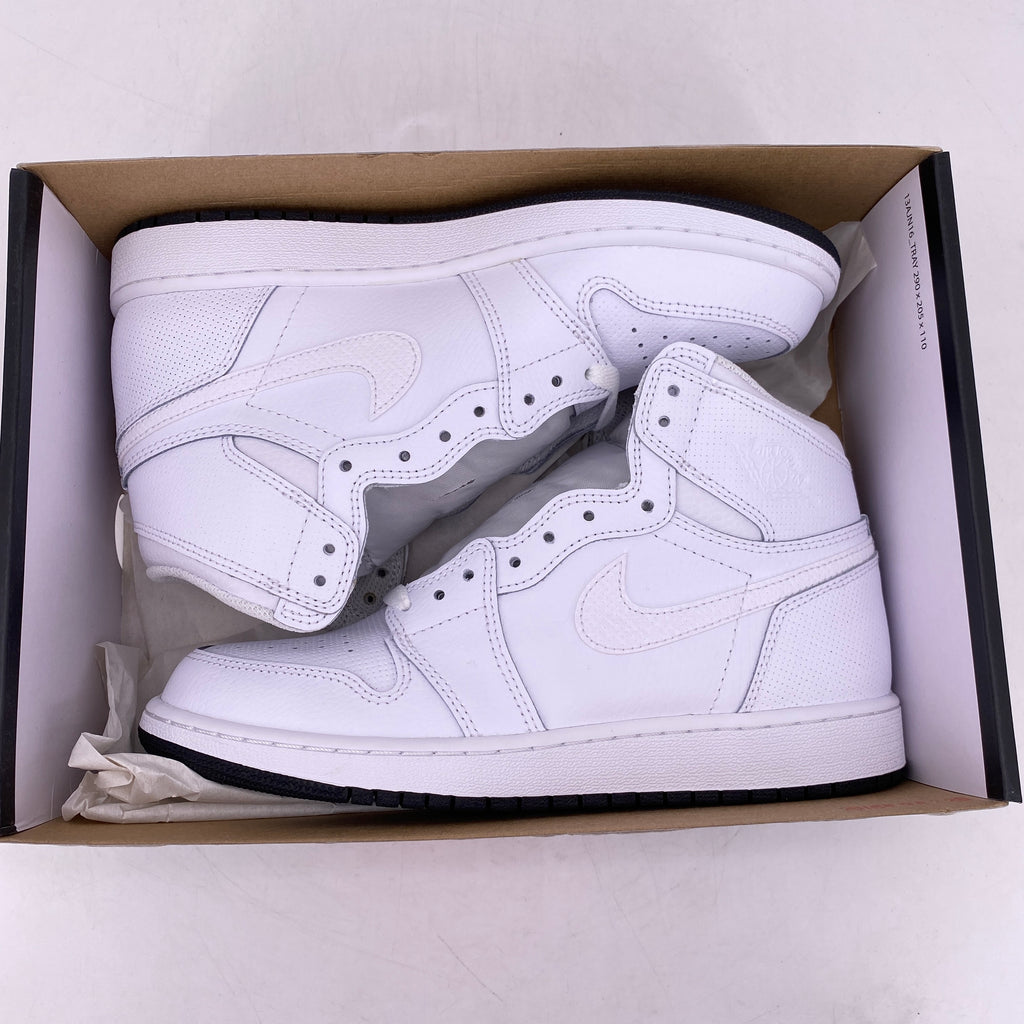 Air Jordan (GS) 1 Retro High OG "Perforated White" 2017 New Size 6.5Y