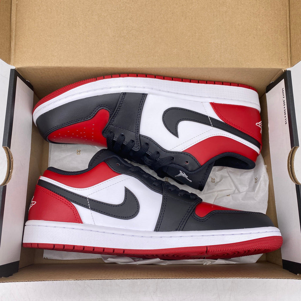 Air Jordan 1 Retro Low "Bred Toe" 2021 New Size 9.5