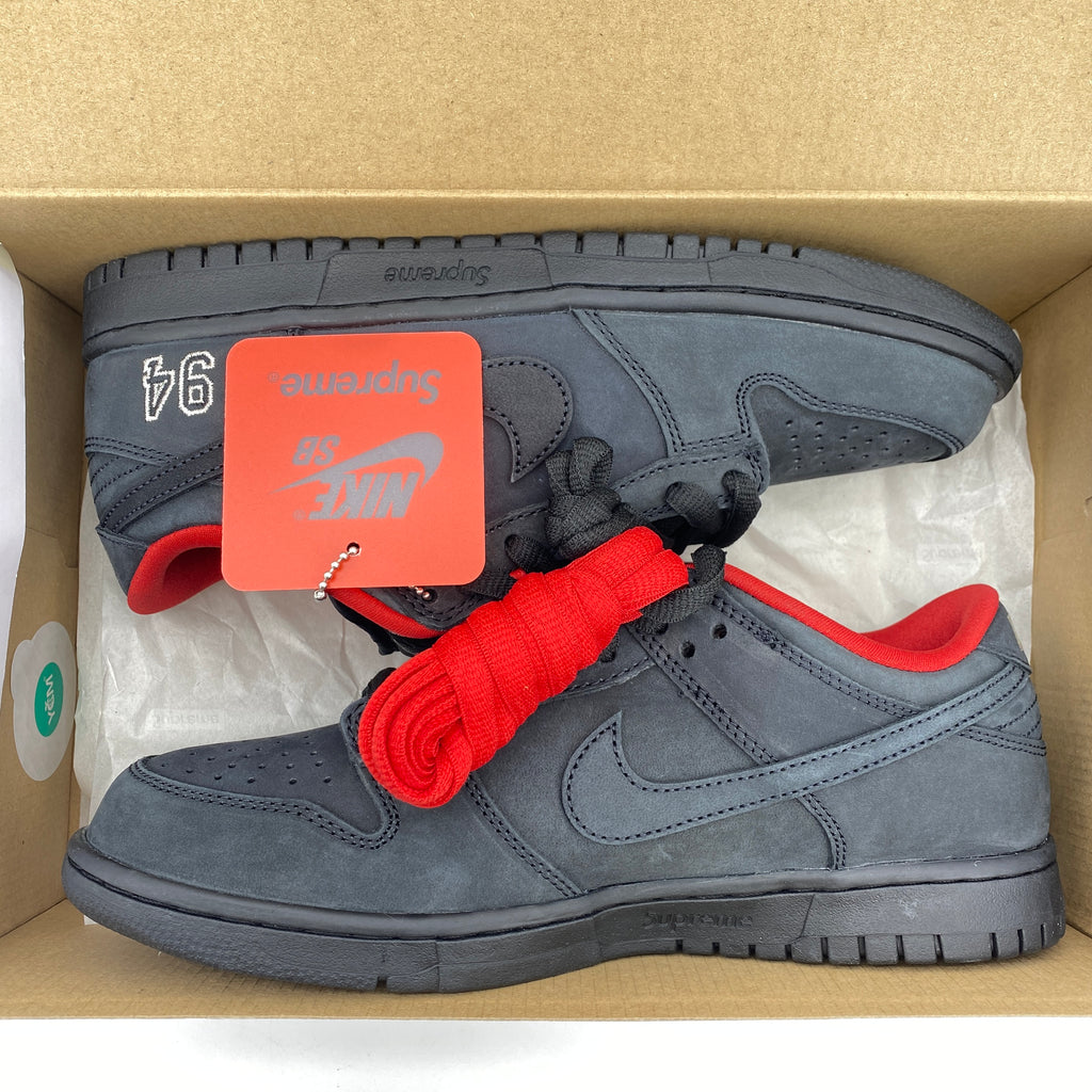 Nike SB Dunk Low "Supreme 94 Black" 2025 New Size 8