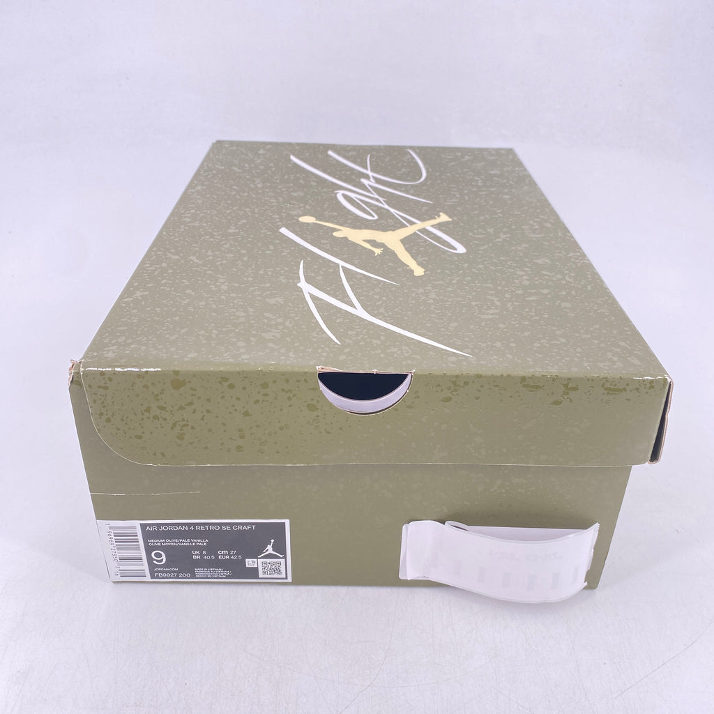 Air Jordan 4 Retro "Medium Olive" 2023 New Size 9