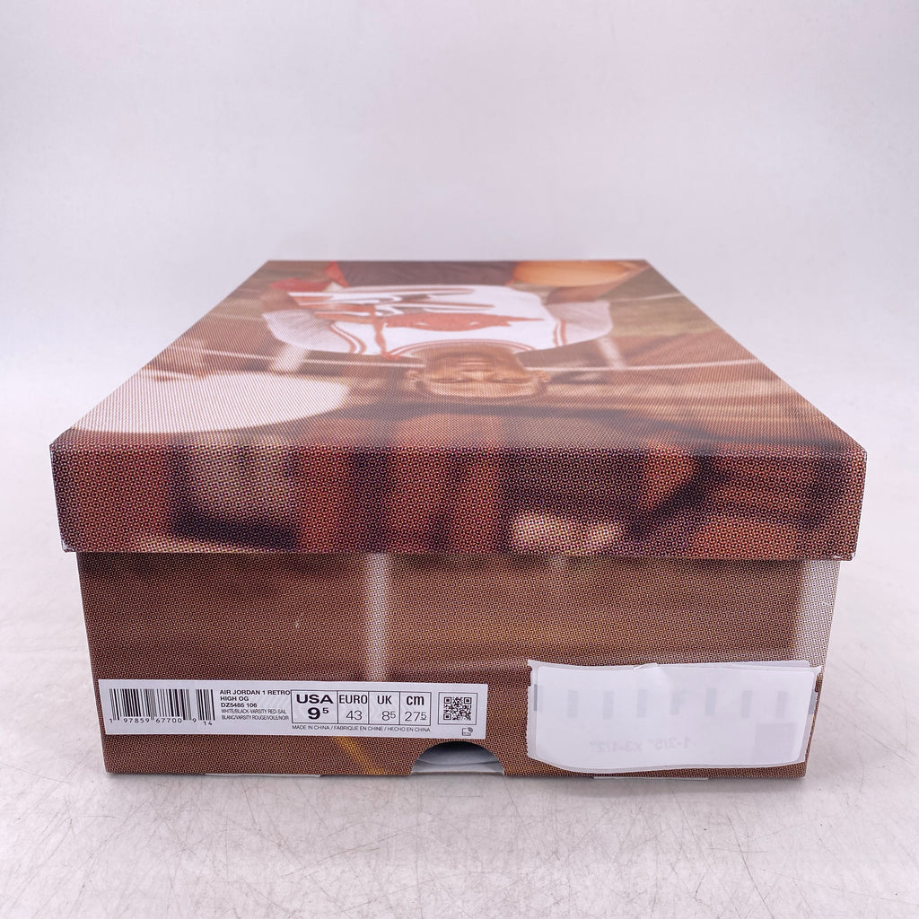 Air Jordan 1 Retro High "Black Toe Reimagined" 2025 New Size 9.5