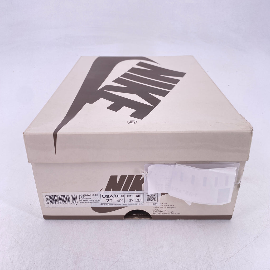 Air Jordan 1 Retro Low "Velvet Brown" 2024 Used Size 7.5