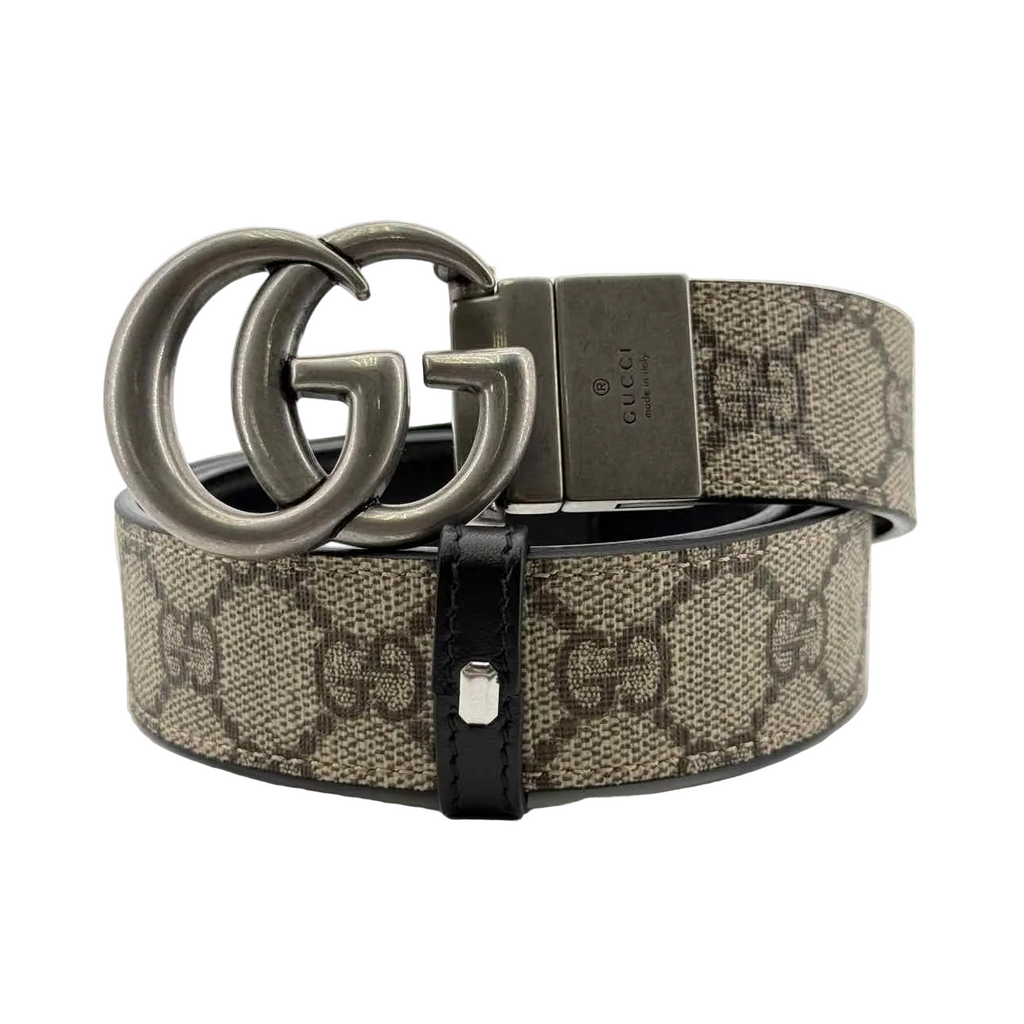 Gucci Belt "GG SUPREME" Used Beige Size 40