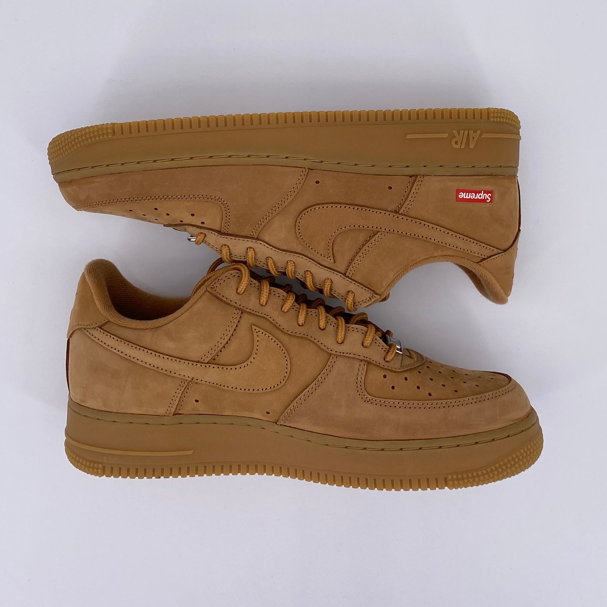 Nike Air Force 1 Low &quot;Supreme Wheat&quot; 2021 New Size 10.5