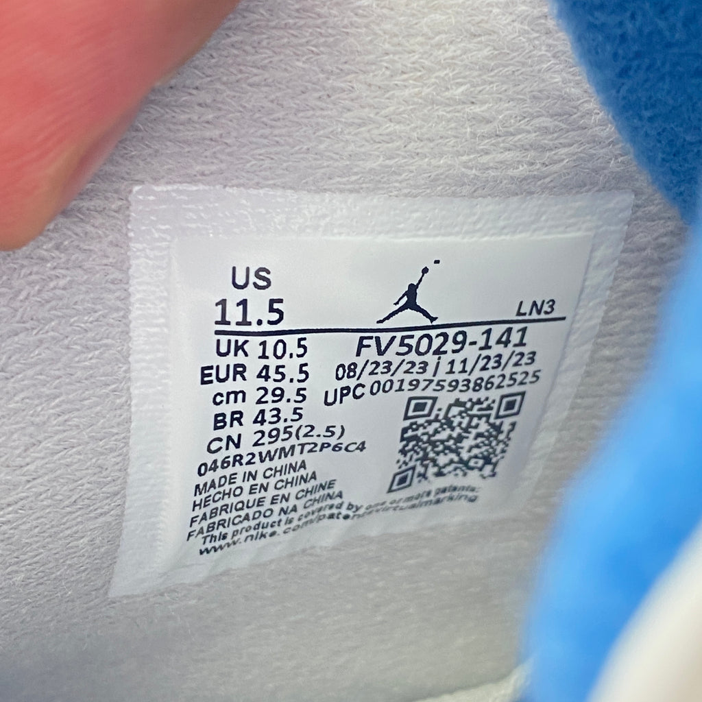 Air Jordan 4 Retro "Military Blue" 2024 New Size 11.5
