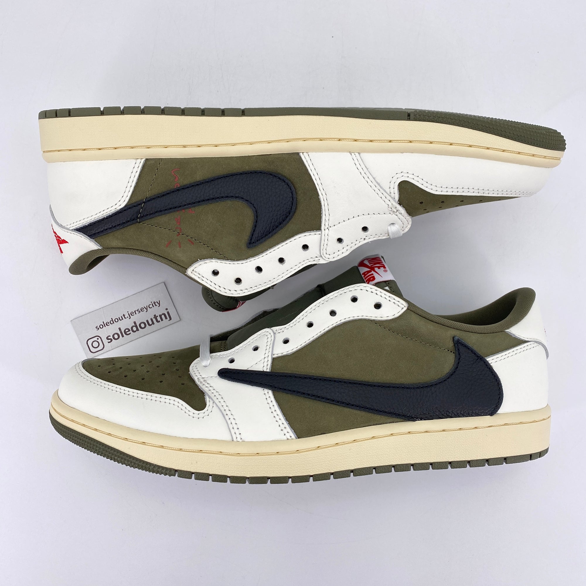 Air Jordan 1 Low OG SP &quot;Travis Scott Medium Olive&quot; 2024 New Size 8.5